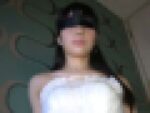 逮捕された伝説のSM系ハメ師「ヒメドウガ」さんの無修正個人撮影作品「JDアキナ１９才（になりました）その4、ウエディングドレスで初生挿入、緊縛セックス」